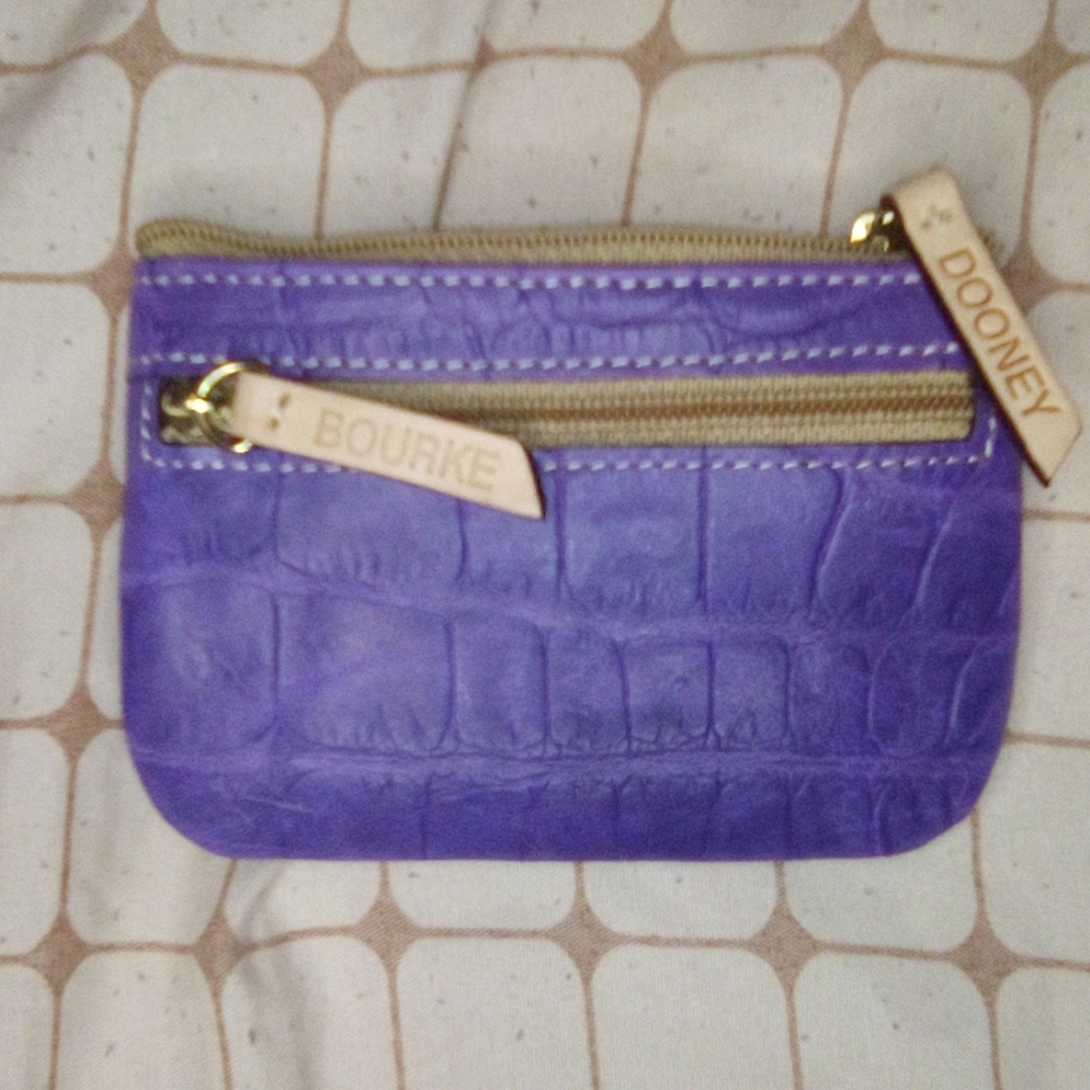Purple Leather Coin Purse